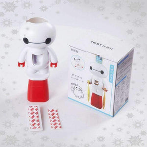 Planet Gates Toothbrush Automatic Toothpaste Dispenser Bathroom Accessories Cartoon Baymax Kids Plastic Toothbrush Holder Bathroom Products