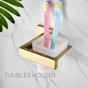 Planet Gates toothbrush holder Bathroom Accessories Set 304 Stainless Steel Toilet Paper Holder Toilet Brush Holder Wall Mounted Brushed Bathroom Hardware