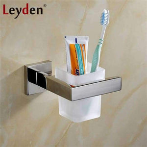 Planet Gates Toothbrush Holder Leyden SUS 304 Stainless Steel Bathroom Hardware Set Chrome Polished Paper Holder Towel Bar Robe Hook Bathroom Accessories Bath