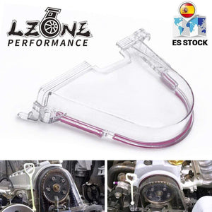 Planet Gates Top One Clear Cam Gear Cover Timing Belt Turbo Crank Pulley For Honda 96-00 EK With PQY Sticker JR6337
