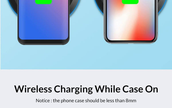 Planet Gates TOPK 10W Wireless Charger For iPhone X/XS Max XR 8 Plus Fast Charging for Samsung S8 S9 Note 9 8 Phone Charger Pad