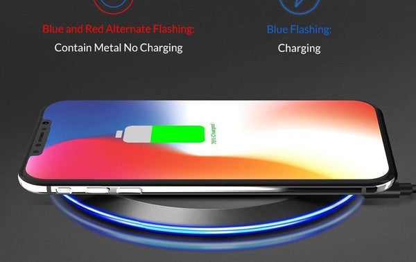 Planet Gates TOPK 10W Wireless Charger For iPhone X/XS Max XR 8 Plus Fast Charging for Samsung S8 S9 Note 9 8 Phone Charger Pad