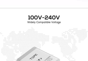 Planet Gates TOPK 18W Quick Charge 3.0 Fast Mobile Phone Charger EU Plug Wall USB Charger Adapter for iPhone Samsung Xiaomi Huawei