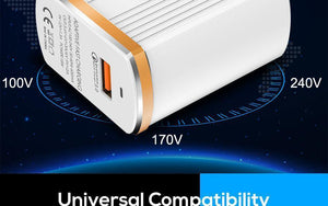 Planet Gates TOPK 18W Quick Charge 3.0 USB Charger 1-Port Travel Wall Mobile Phone Charger for Samsung Xiaomi Huawei Adapter EU US Plug