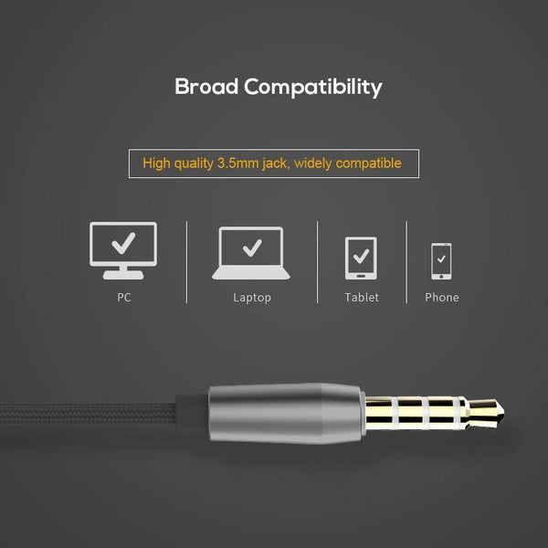 Planet Gates TOPK 3.5mm In-Ear Earphones with Mic Anti-Wrap Comforted Heavy Bass Wired Earphone Earbud Volume Control Stereo Sport Headset