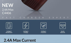 Planet Gates TOPK Auto-ID Dual USB Charger Adapter Mobile Phone EU/US/UK Travel Wall Portable Phone Charger for iPhone Samsung Xiaomi Huawei