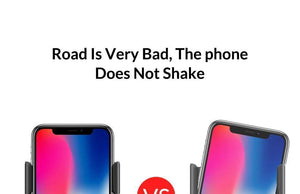 Planet Gates TOPK Car Mount Wireless Charger For iPhone XS Max XR 8 Plus 10W Fast Wireless Charging Car Phone Holder for Samsung Note 9 S9 S8
