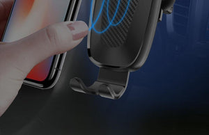 Planet Gates TOPK Car Mount Wireless Charger For iPhone XS Max XR 8 Plus 10W Fast Wireless Charging Car Phone Holder for Samsung Note 9 S9 S8