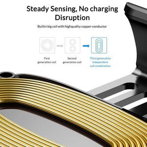 Planet Gates TOPK Car Mount Wireless Charger For iPhone XS Max XR 8 Plus 10W Fast Wireless Charging Car Phone Holder for Samsung Note 9 S9 S8
