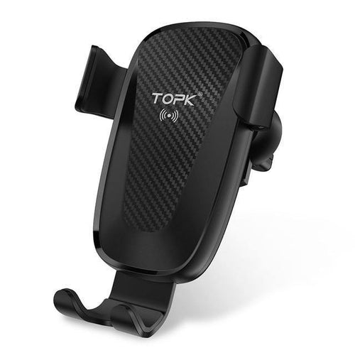 Planet Gates TOPK Car Mount Wireless Charger For iPhone XS Max XR 8 Plus 10W Fast Wireless Charging Car Phone Holder for Samsung Note 9 S9 S8