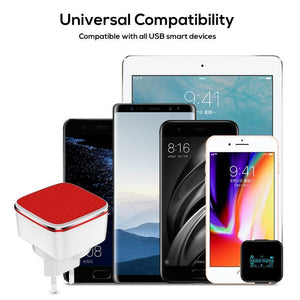 Planet Gates TOPK Fast USB Charger 21W Quick Charge 2.0 Mobile Phone Charger Auto-ID Dual USB Wall Charger Adapter For Samsung Xiaomi Huawei