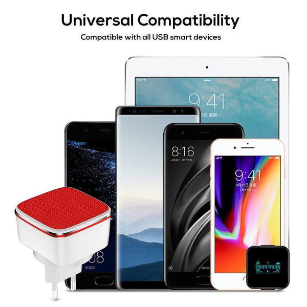 Planet Gates TOPK Fast USB Charger 21W Quick Charge 2.0 Mobile Phone Charger Auto-ID Dual USB Wall Charger Adapter For Samsung Xiaomi Huawei