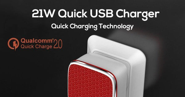 Planet Gates TOPK Fast USB Charger 21W Quick Charge 2.0 Mobile Phone Charger Auto-ID Dual USB Wall Charger Adapter For Samsung Xiaomi Huawei
