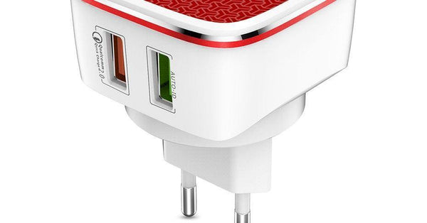 Planet Gates TOPK Fast USB Charger 21W Quick Charge 2.0 Mobile Phone Charger Auto-ID Dual USB Wall Charger Adapter For Samsung Xiaomi Huawei