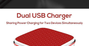 Planet Gates TOPK Fast USB Charger 21W Quick Charge 2.0 Mobile Phone Charger Auto-ID Dual USB Wall Charger Adapter For Samsung Xiaomi Huawei