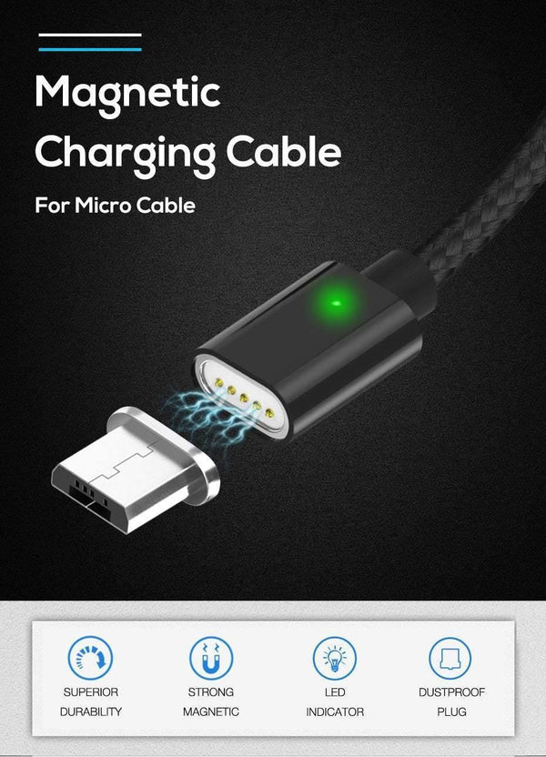 Planet Gates TOPK Magnetic USB Cable For iPhone Xs Max Micro USB Type C Magnet Charger  Data Charging Moblie Phone Cables for Samsung Xiaomi
