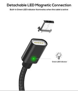 Planet Gates TOPK Magnetic USB Cable For iPhone Xs Max Micro USB Type C Magnet Charger  Data Charging Moblie Phone Cables for Samsung Xiaomi