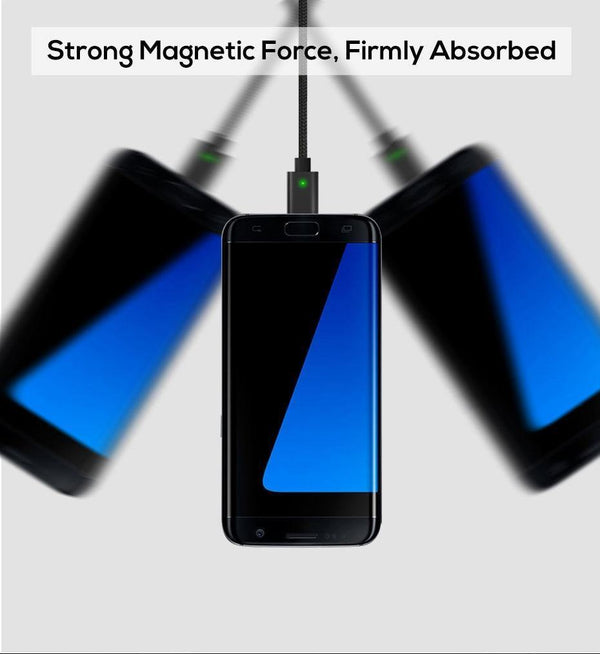 Planet Gates TOPK Magnetic USB Cable For iPhone Xs Max Micro USB Type C Magnet Charger  Data Charging Moblie Phone Cables for Samsung Xiaomi