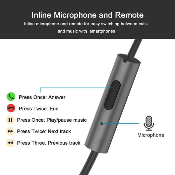 Planet Gates TOPK T13 Bass Stereo Sport Earbuds Earphones Wired Control With Built-in Microphone for iPhone Samsung Xiaomi Huawei