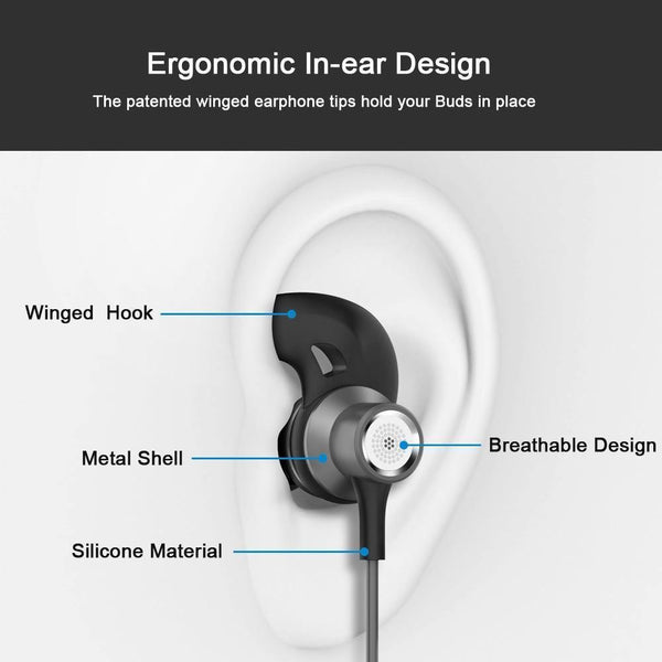 Planet Gates TOPK T13 Bass Stereo Sport Earbuds Earphones Wired Control With Built-in Microphone for iPhone Samsung Xiaomi Huawei