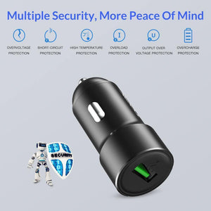 Planet Gates TOPK USB Car Charger Quick Charge 3.0 Mobile Phone Charger Fast QC3.0 Car-Charger for Samsung Xiaomi Huawei Adapter in Car