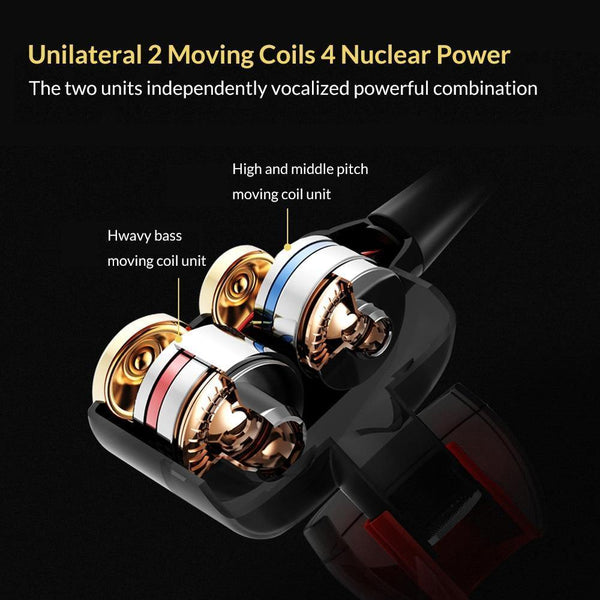 Planet Gates TOPK Wired Earphone For Phone Dual Driver HiFi Stereo In-Ear Headset 3.5mm Sport Running Earphones With Microphone Earbuds