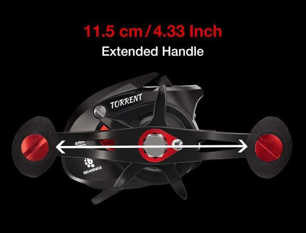 Planet Gates Torrent fishing Reel 8.1kg Carbon Drag 7.1:1 5.3:1 Gear Ratio 6 Bearings Magnetic Brake Low Profile Baitcasting Reel