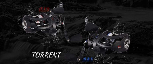 Planet Gates Torrent Fishing Reel 8.1kg Carbon Drag 7.1:1 5.3:1 Gear Ratio Magnetic Brake Saltwater Freshwater Baitcasting Reel