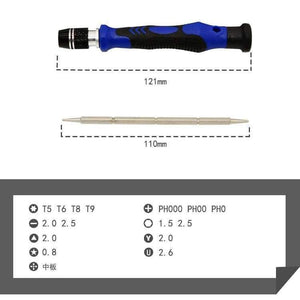 Planet Gates Torx 9 in 1 multi-function screwdriver set double-headed canvas bag mobile phone / computer / electrical Repair Tools