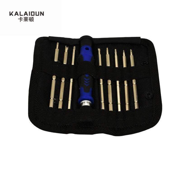 Planet Gates Torx 9 in 1 multi-function screwdriver set double-headed canvas bag mobile phone / computer / electrical Repair Tools