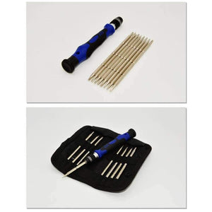 Planet Gates Torx 9 in 1 multi-function screwdriver set double-headed canvas bag mobile phone / computer / electrical Repair Tools