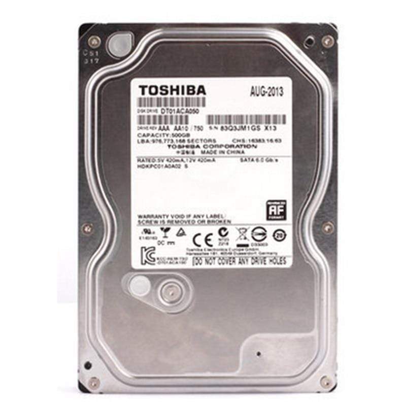 Planet Gates Toshiba 500GB 1TB HDD HD Hard Drive 3.5" Internal Hard Drive DT01ACA050 SATA 3.0 7200RPM 32MB Cache HDD for Desktop PC