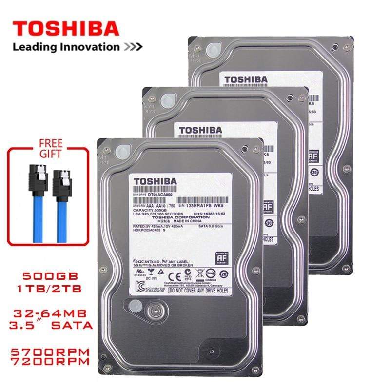 Planet Gates Toshiba 500GB desktop computer hdd 3.5" internal mechanical hard disk SATA3 6Gb/s hard disk 1TB 2TB 5700-7200 RPM buffer