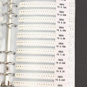 Planet Gates Total 5525PCS 221Values 0805 Chip Resistors Assortment Kit-Sample Book Resistors Set Freeshipping Electronic Component