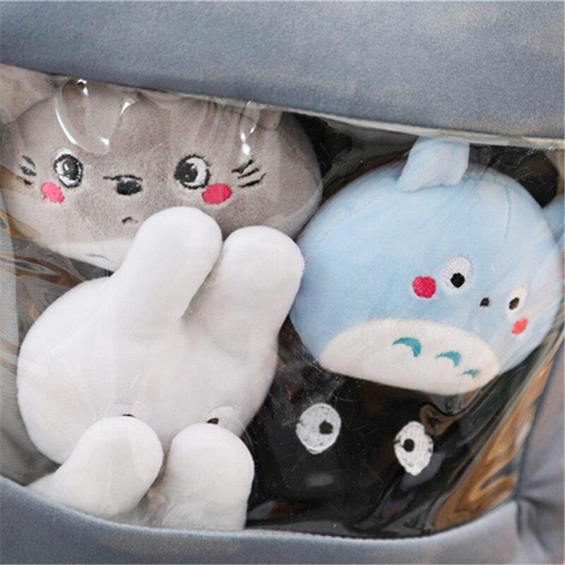 Totoro Corner Creature A Bag Of Snack Pillow Animal Crossing Plush Stuffed Animals Creative Doll Juguetes Plush Toy Sofa Cushion