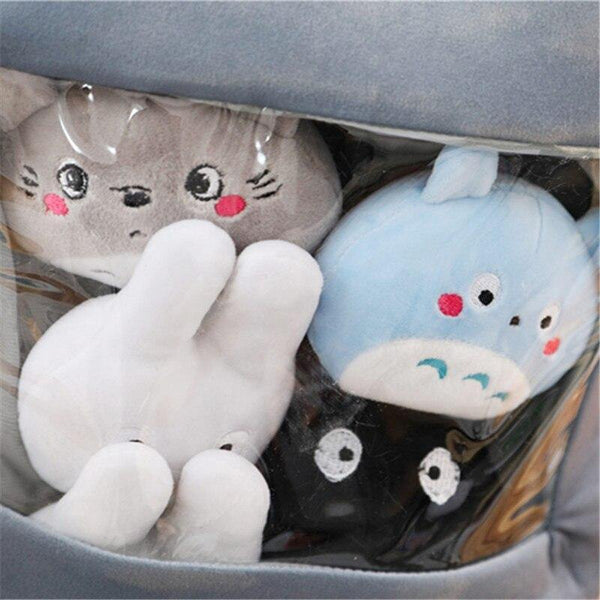 Totoro Corner Creature A Bag Of Snack Pillow Animal Crossing Plush Stuffed Animals Creative Doll Juguetes Plush Toy Sofa Cushion