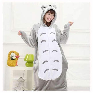 Planet Gates Totoro / S Adult/Kids Winter Woman whole Pajamas Animals Unicorn Costume  Fancy Animal Anime Cosplay One piece Jumpsuit Halloween Onesie