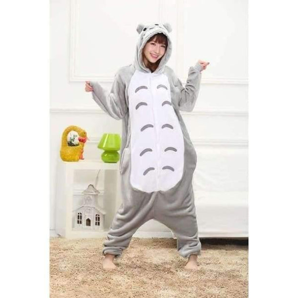 Planet Gates totoro / S Halloween Wholesale Animal Stitch Star Unicorn onesie Adult Unisex Cosplay Costume Women Pajamas Sleepwear Adult Winter