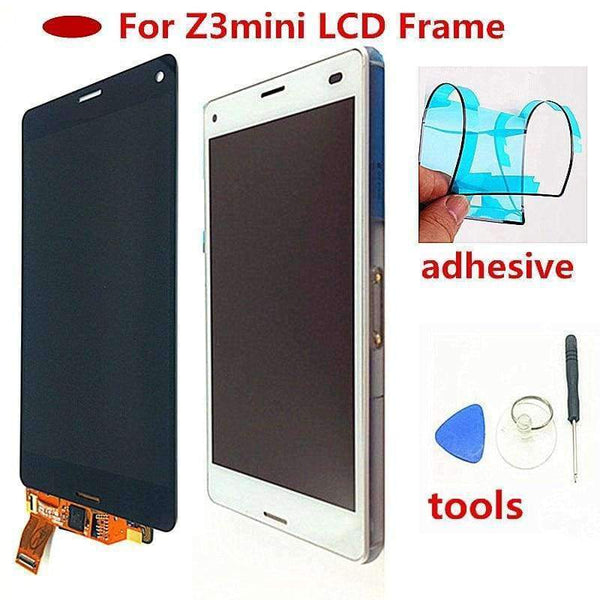Planet Gates Touch Screen LCD For SONY Xperia Z3 Compact Display Frame Z3 Mini D5803 D5833 Digitizer For SONY Xperia Z3 Compact LCD