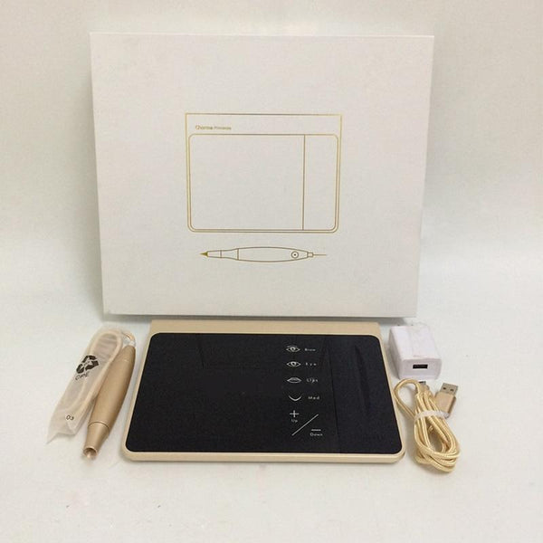 Planet Gates Touch Screen Rechargeable Battery US/EU Plug Permanent Makeup Machine Kit Eyebrow Lip Eyeliner Machine With 2 Cartridge Neeldes