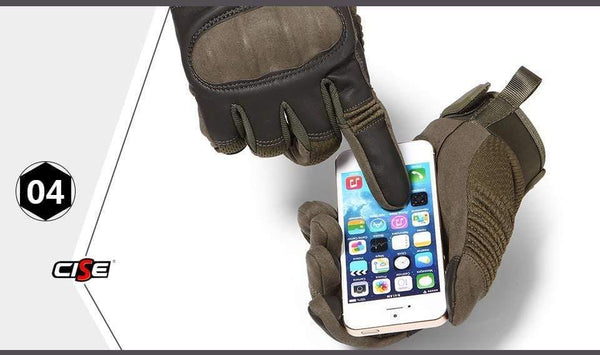 Planet Gates Touchscreen PU Leather Motorcycle Hard Knuckle Full Finger Gloves Protective Gear Racing Biker Riding Motorbike Moto Motocross