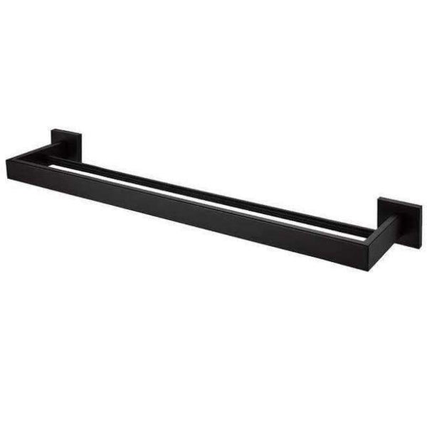 Planet Gates towel bar 2 AUSWIND black Modern 304 Stainless Steel Bathroom Hardware Set Black Oiled Bronze Square base Wall Mount Bathroom Accessories
