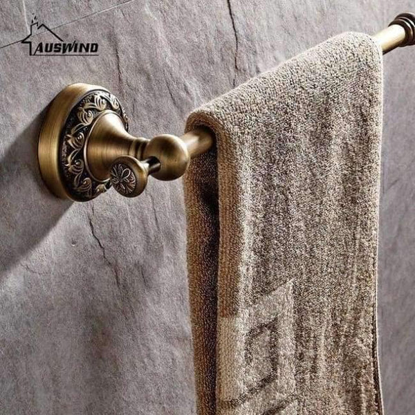 Planet Gates towel bar European Bronze Brushed Bathroom Accessories Solid Brass Carved Bathroom Product Antique Brass Carved Bathroom Hardware Sets