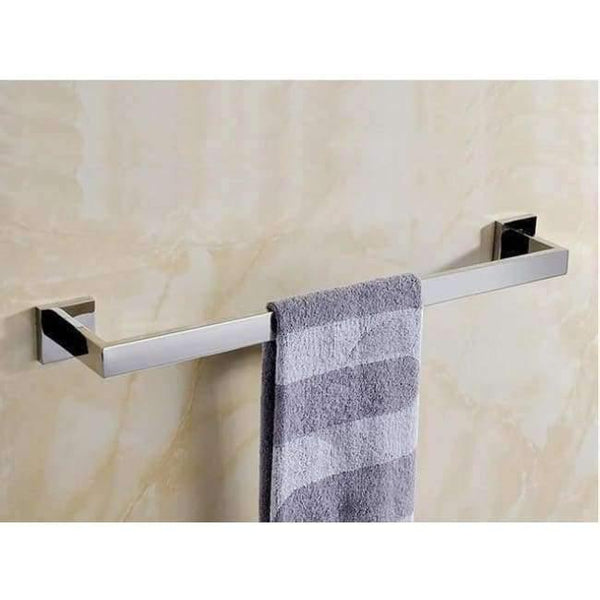Planet Gates Towel Bar Square Base Bathroom Accessories Polished Chrome Toilet Paper Holder /Towel Bar Bathroom Products