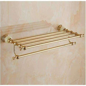 Planet Gates Towel rack 1 / China Brass & Jade Bathroom Accessory Set,Paper Holder,Towel Bar,Soap basket,towel rack,towel ring Toilet brush bathroom hardware set