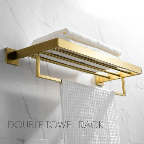 Planet Gates towel rack Bathroom Accessories Set 304 Stainless Steel Toilet Paper Holder Toilet Brush Holder Wall Mounted Brushed Bathroom Hardware