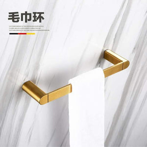 Planet Gates towel ring Gold Bathroom Hardware Set Bathrom Shower Shelf Wall Mounted Corner Shelf Organizer 304 Stainless Steel Brushed