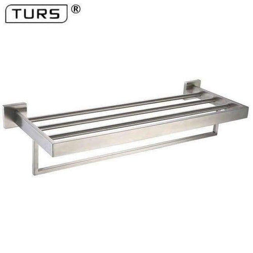 Planet Gates Towel Shelf Brushed Finish SUS 304 Stainless Steel Bathroom Hardware Set Paper Holder Toothbrush Holder Towel Bar Bathroom Accessories