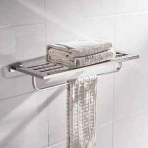 Planet Gates Towel Shelf SUS304 Stainless Steel Bathroom Hardware Set Chrome Mirror Polished Toilet Paper Holder Robe Hook Towel Bar Bathroom Accessories