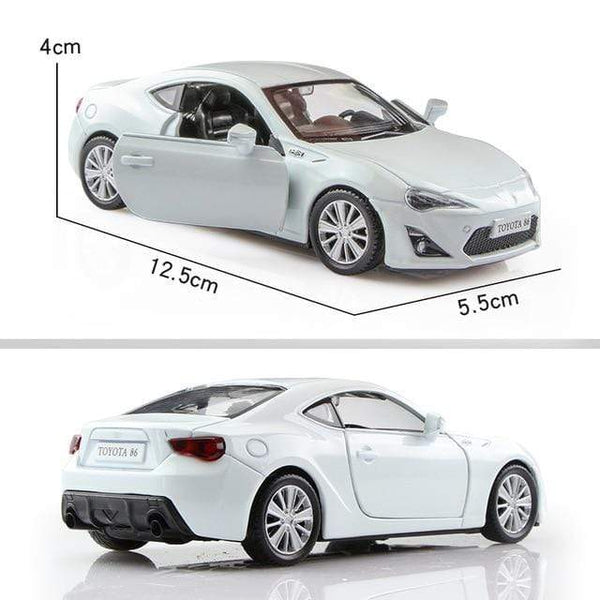 Planet Gates TOYOTA 86 White Birthday Gift 1:36 Alloy Car Model Simulation Exquisite Diecasts Toy Vehicle RMZ city Maserati Aston Martin Doors Open Pull Back